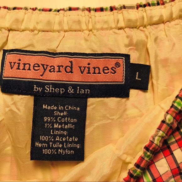⚡️Vineyard Vines Pink Plaid Skirt Size L - Picture 4 of 4